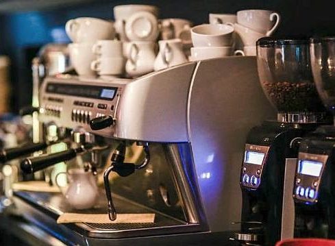 espresso machine in coffee shop