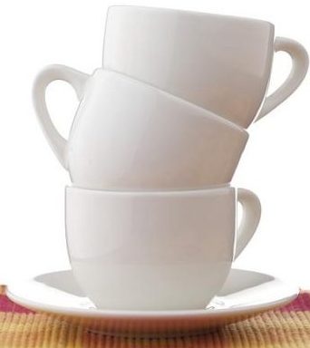 stacked espresso coffee cups