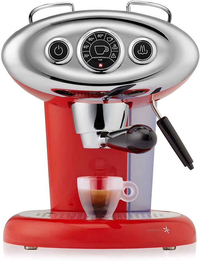 francis francis x7.1 iperespresso machine red