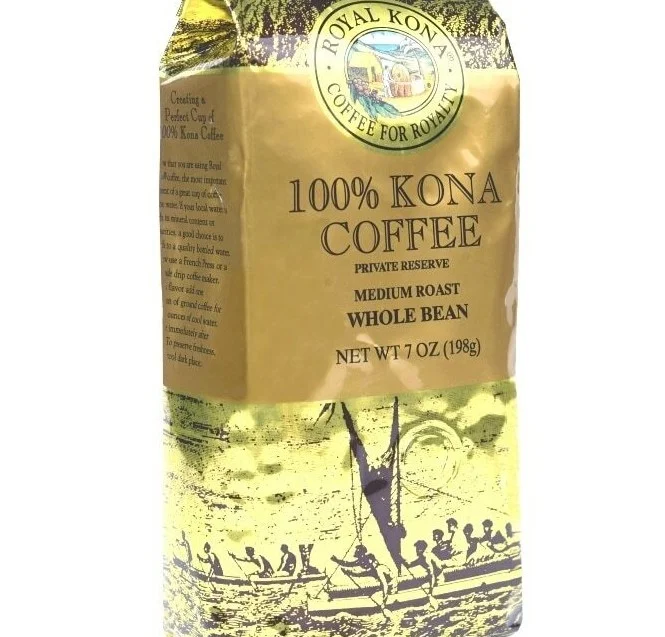 royal kona coffee beans golden