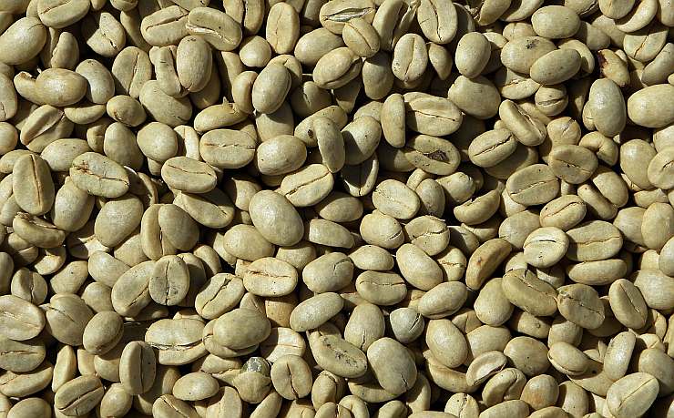 green coffee beans raw